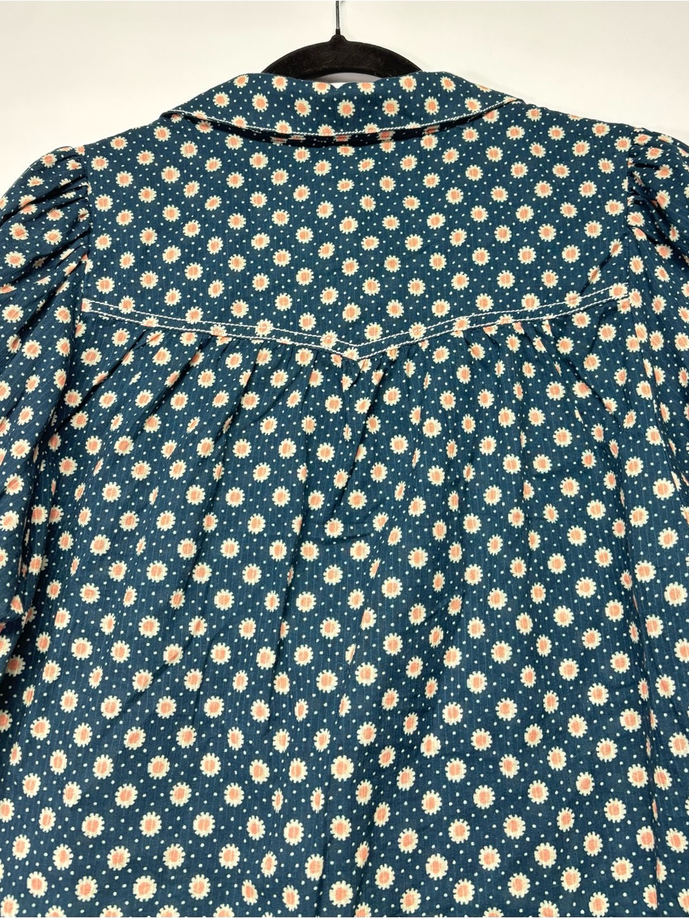 ✨Pilcro The Tallulah Double Puff-Sleeve Blouse Size M - Picture 8 of 15
